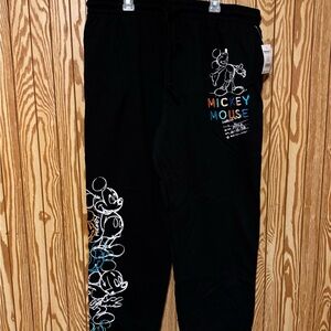 Mickey Mouse Black Joggers for Women